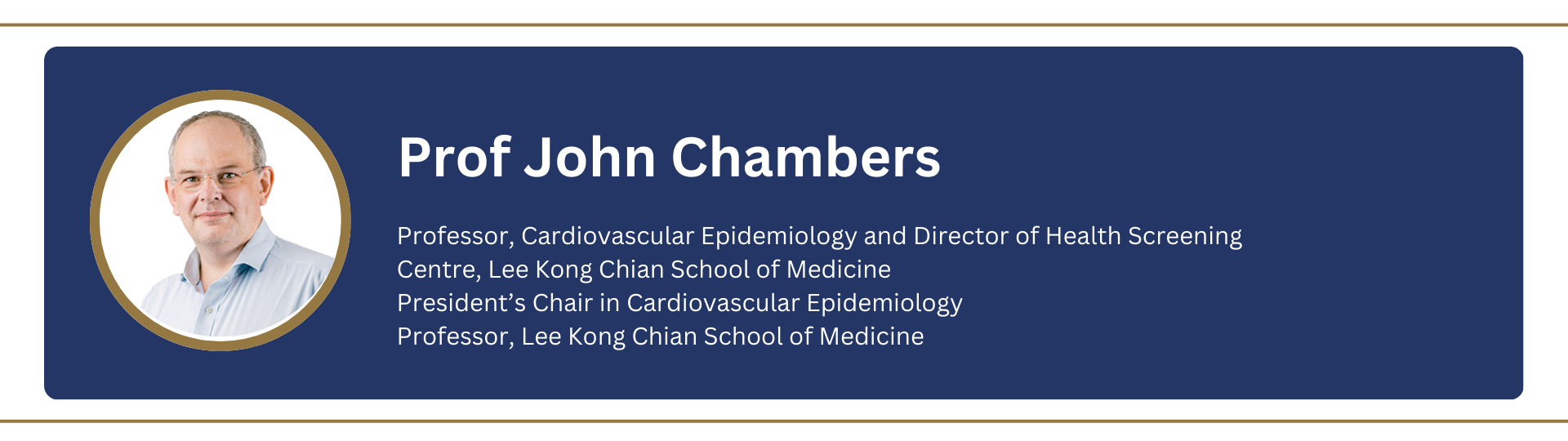 Prof John Chambers Profile Card